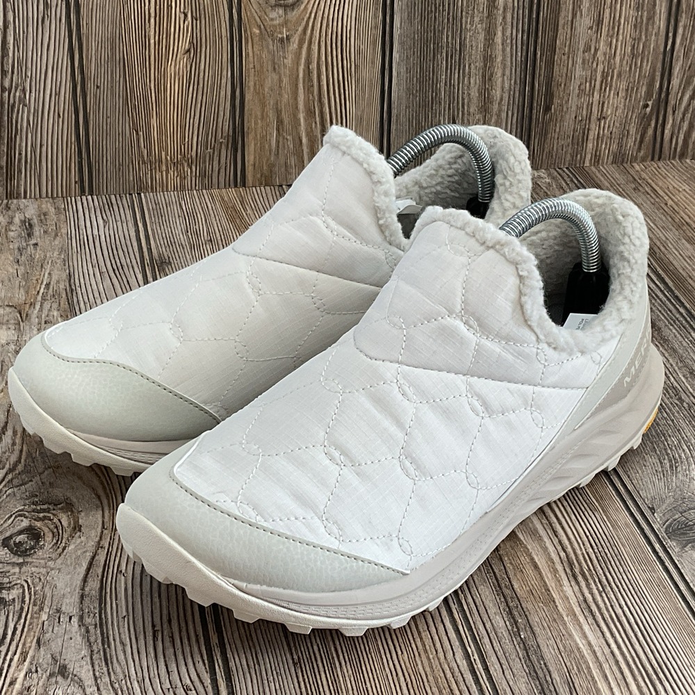 Merrell Womens Size US 6 Antora 3 Thermo Winter White Moc Shoes Slip On *NEW*